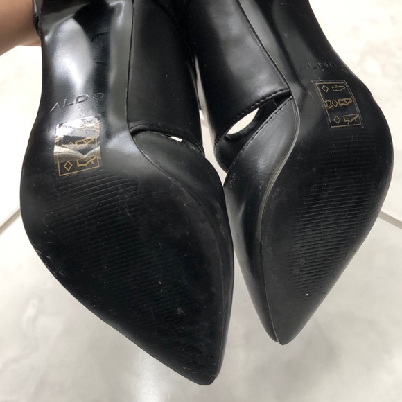 Pointy Toe Leather Heels - Picture 9 of 10